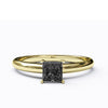 varitsa-jewellers - Solitaire Gold Engagement with 0.35ct Princess Cut Black Onyx - 01SG03O